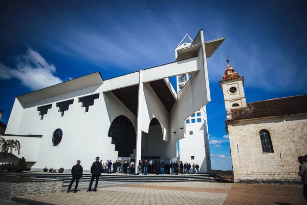 Low Angle Catholic Church Zovik Brcko Bosnia Herzegovina — Stock Photo, Image