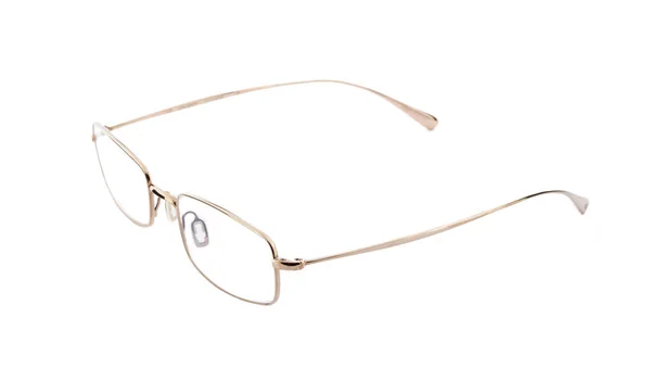 Beau Cliché Lunettes Optiques Sur Fond Blanc — Photo