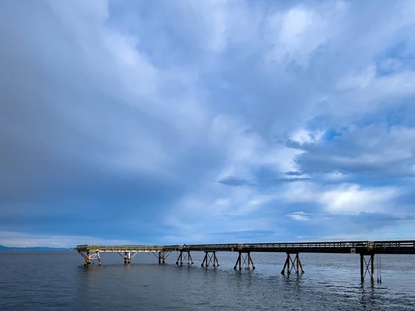 Ένα Όμορφο Τοπίο Του Sidney Pier Στο Sidney Waterfront Vancouver — Φωτογραφία Αρχείου