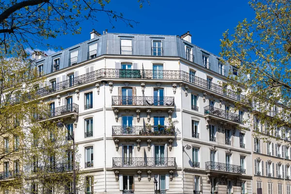 Paryż Piękne Budynki Dzielnicy Bulwar Beausejour Ekskluzywna Dzielnica — Zdjęcie stockowe