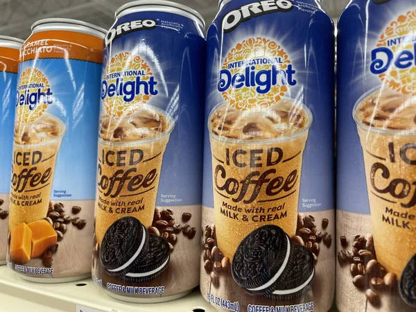 Grovetown Usa International Delight Crema Café Lácteo Una Tienda Por — Foto de Stock