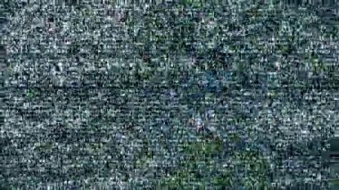 Hasarlı TV teknolojisi geçmişi, arızası ve yayın arızası. Bilgisayar tarafından oluşturulan görüntüler.