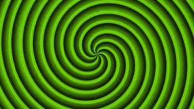 Hipnotize eden yeşil girdap sarmal geçiş animasyonu