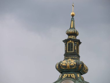 Dolac, Zagreb ve Hırvatistan 'daki St. Mary Kilisesi' nin güzel bir manzarası