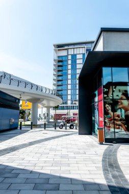 Bluewater, Dubai Marina, BAE 'deki açık hava eğlence ve alışveriş merkezlerinin dikey çekimi