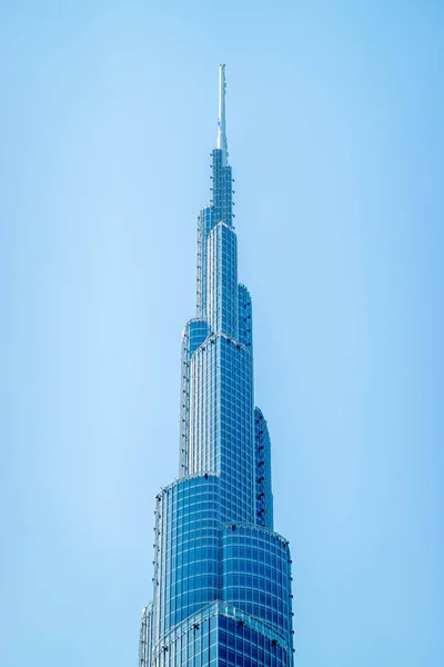 Eine Vertikale Aufnahme Des Burj Khalifa Bekannt Als Burj Dubai — Stockfoto