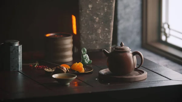 Chinese Tea Set Chinese Style Table — Stock Photo, Image