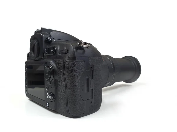 Professional Digital Camera Lens Isolated White Background — Stock Photo, Image