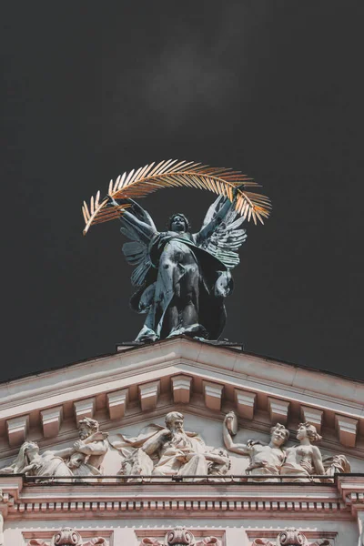 Sculpture Glory Lviv Theater Opera Ballet Lviv Ukraine — Stock Photo, Image