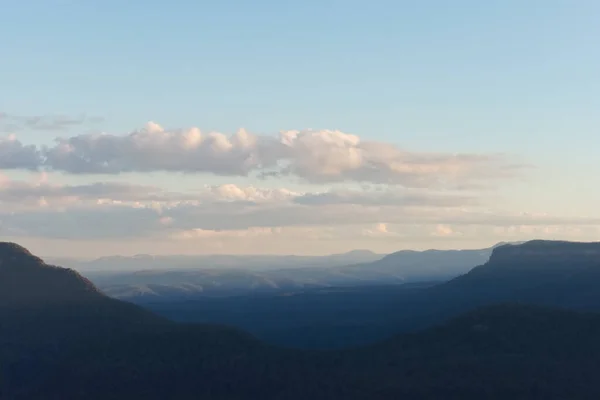 Uma Vista Distante Alcance Das Montanhas Azuis Sydney Austrália — Fotografia de Stock