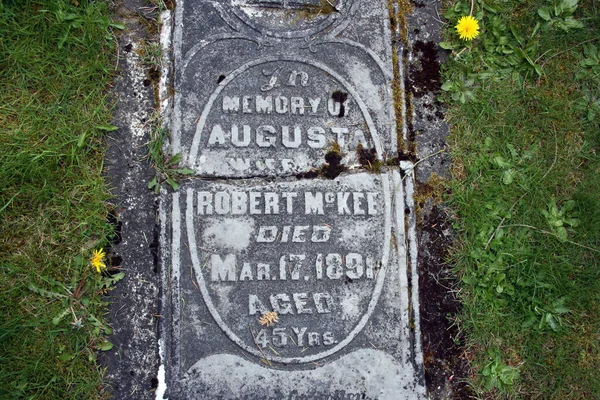 Старое Надгробие Кладбище Памяти Роберта Макки Лэнгли Британская Колумбия Канада — стоковое фото