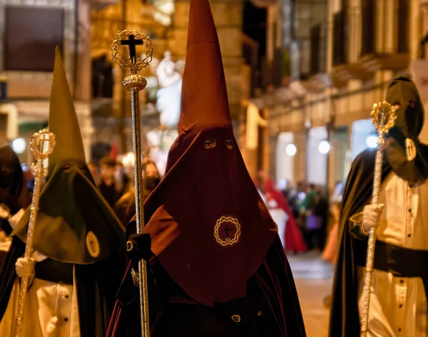 Tradicional Procesión Semana Santa Astorga España — Foto de Stock