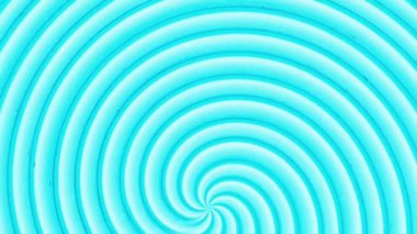 Bir Hipnotize Aqua Blue girdap sarmal geçiş animasyonu - Cool Solid Renk Arkaplanı.