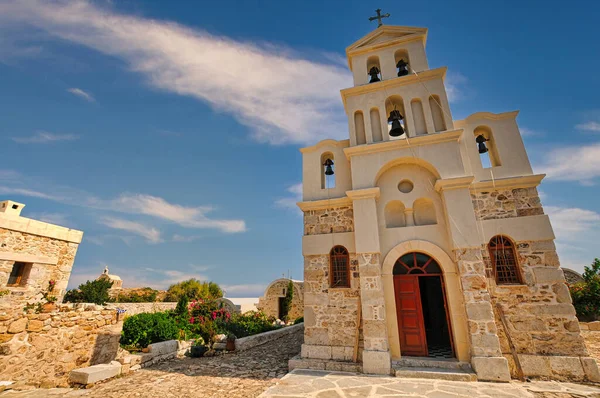 Traditioneel Orthodox Klooster Van Zoodochos Pigi Anafi Griekenland — Stockfoto