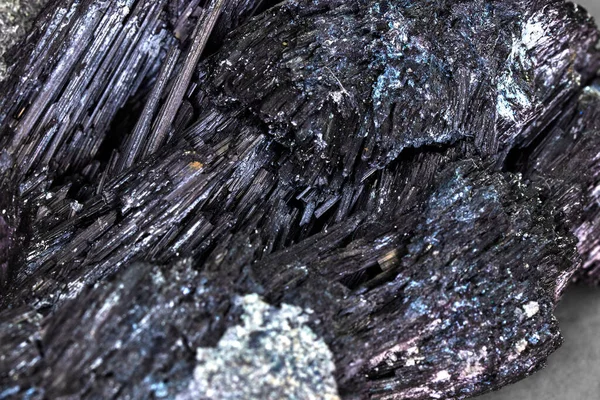 Eine Nahaufnahme Dunkelblauer Mineralien — Stockfoto