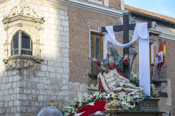 Celebrazione Della Settimana Santa Nella Città Valladolid Spagna — Foto Stock