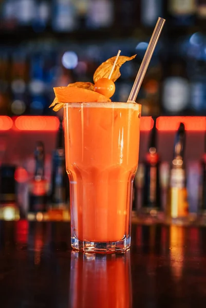 Vertical Shot Alcohol Drinks Orange — Stock Photo, Image