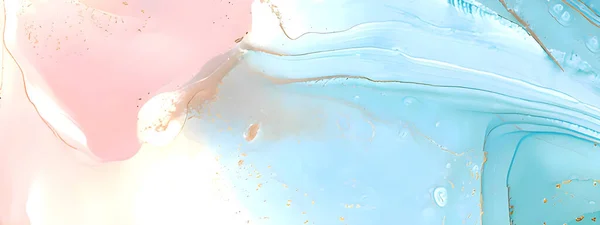 Lyxigt Flerfärgat Marmormönster Med Gulddetaljer — Stockfoto