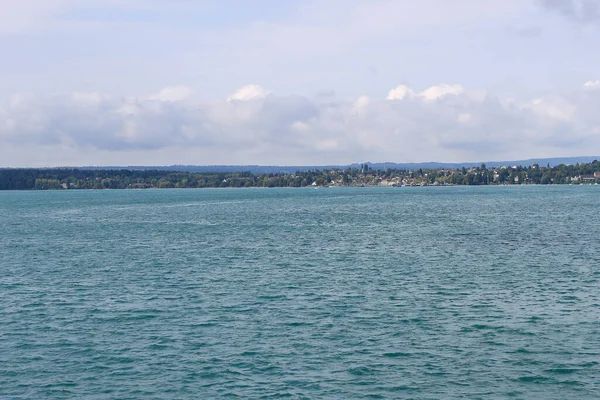 Une Belle Vue Lac Constance Sous Ciel Nuageux — Photo