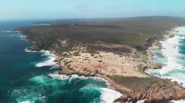 Batı Avustralya 'daki Cape Naturaliste sahilinin hava görüntüsü.