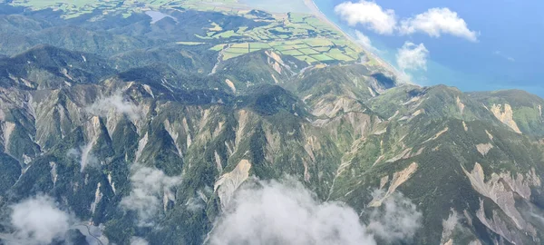 Panoramic Aerial Shot Mountain Landscape — Stock Photo, Image