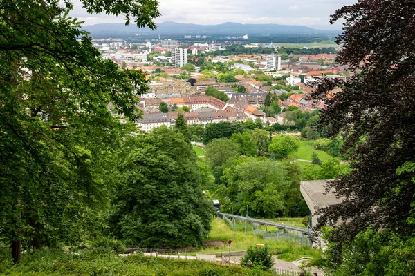 View Trees Beautiful City Freiburg Middle Rocky Mountains Forests Germany — Stock Photo, Image