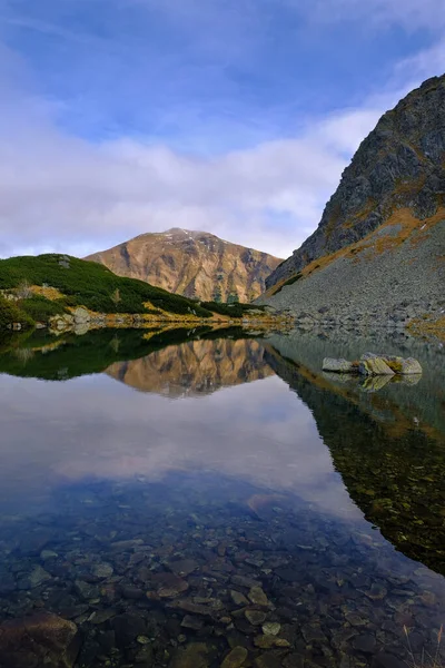 Belo Tiro Vale Cinco Lagoas Nas Montanhas Tatra Polônia — Fotografia de Stock