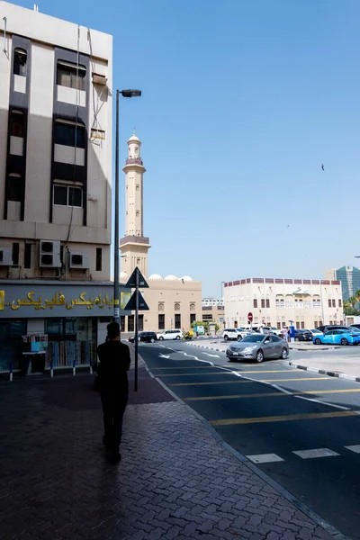 Plan Vertical Rue Seef Dubaï Émirats Arabes Unis — Photo