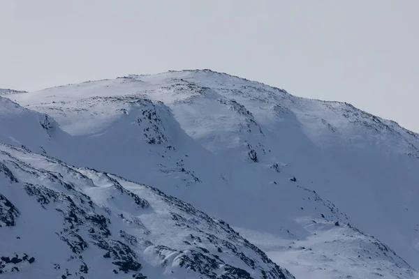 Pohled Zasněžený Svah Hory Hemsedal Norsko — Stock fotografie