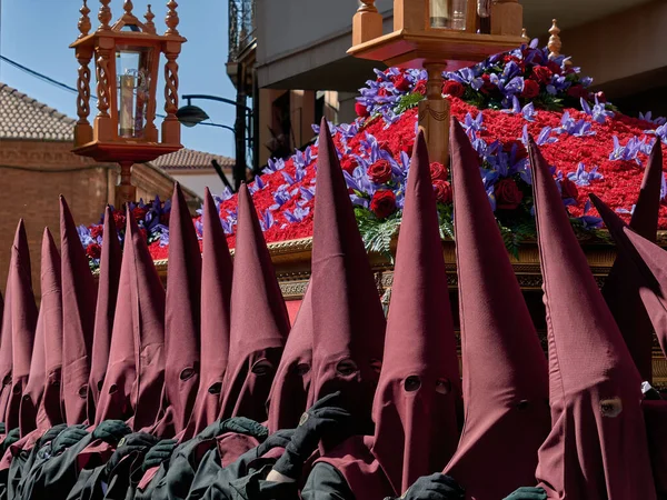 Processie Van Heilige Week Stad Astorga Spanje — Stockfoto