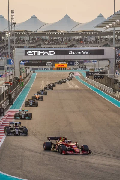 Kartbilarna Vid Formel Finalen Grand Prix Abu Dhabi — Stockfoto