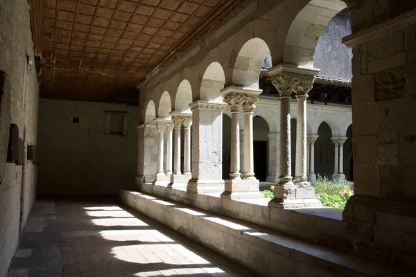 Claustro Abadia Saint Andre Bas Vienne França Fundada Século Vii — Fotografia de Stock