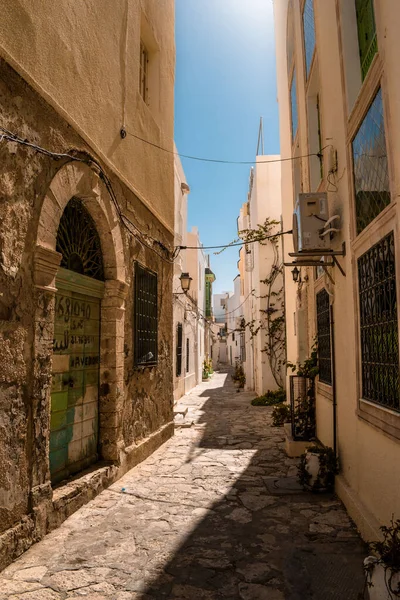 Una Passeggiata Emozionante Lungo Stradine Della Città Vecchia Tunisi — Foto Stock