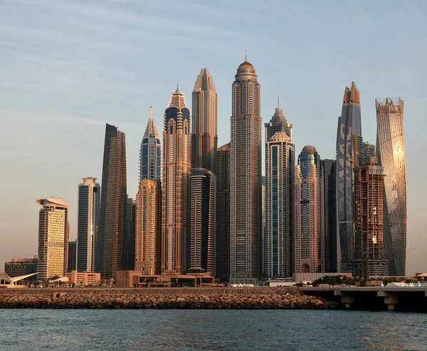 Vacker Stadsbild Dubai Marina Med Modern Arkitektur — Stockfoto