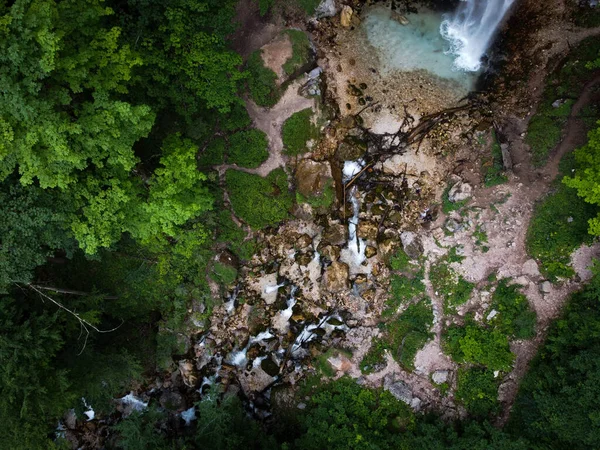 Вид Туристический Водопад Вильденбург Австрии — стоковое фото