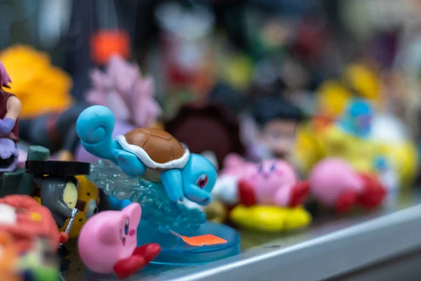 Tiro Close Brinquedo Pokemon Fundo Embaçado — Fotografia de Stock