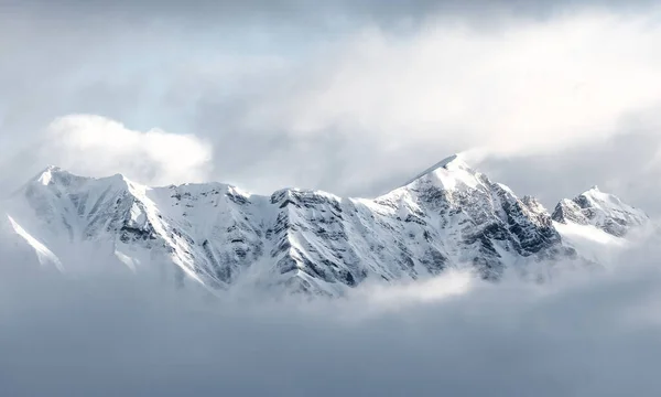 Nádherný Výhled Nordkette Bílých Mracích Rakousko Tyrolsko Innsbruck — Stock fotografie