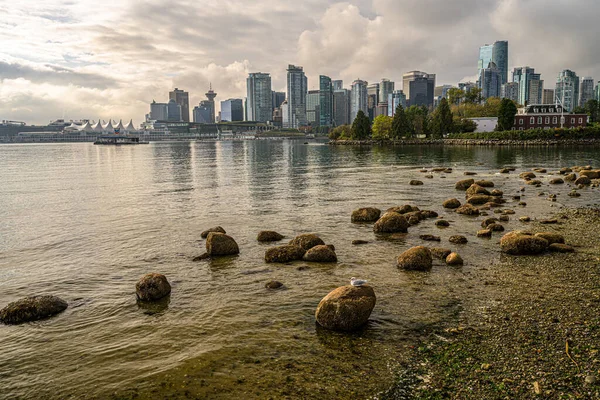 Piękny Widok Krajobraz Miejski Pobliżu Wybrzeża Vancouver Kanada — Zdjęcie stockowe