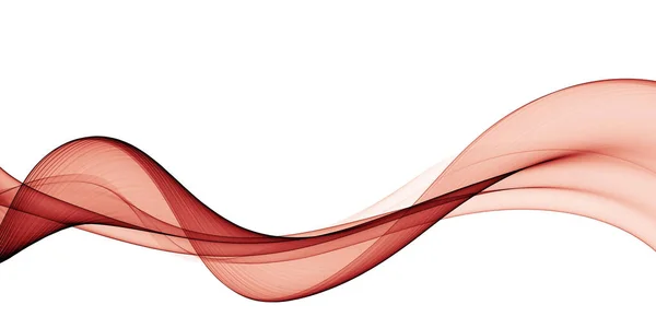 Mooie Abstracte Gladde Kleurgolf Curve Flow Rode Beweging Illustratie — Stockfoto