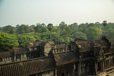 Güzel, eski bir tapınağın yakın çekimi.