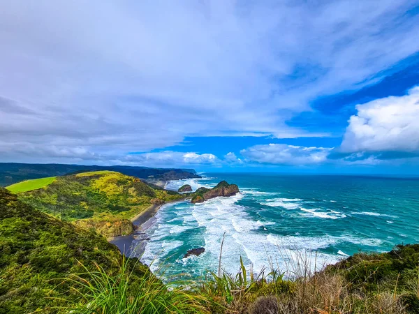 Una Vista Superior Mar Con Nubes Blancas —  Fotos de Stock