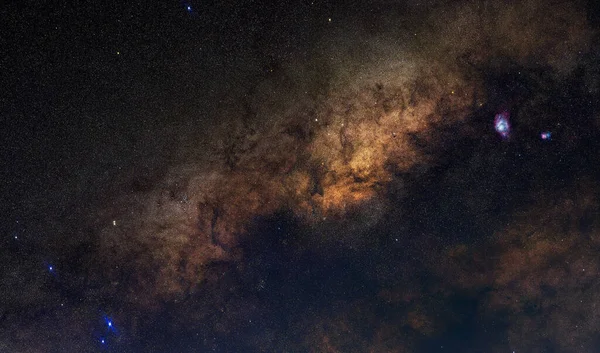 Cielo Nocturno Estrellado Con Galaxia Vía Láctea — Foto de Stock