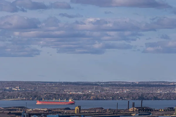 Een Industriegebied Met Fabrieksgebouwen Hamilton Canada — Stockfoto