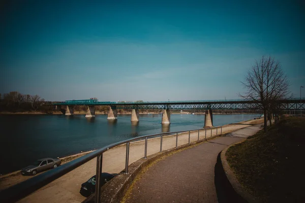 Border Crossing Bridge Brcko Bosnia Herzegovina Gunja Croatia — Stock Photo, Image