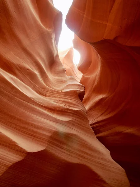 Plano Vertical Del Hermoso Antelope Canyon Arizona —  Fotos de Stock