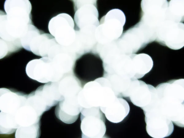 Niewyraźne Tło Tapety Kształcie Płatka Śniegu Zima — Zdjęcie stockowe