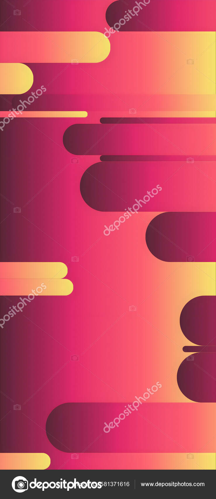Background from Colored Stripes with Glitch Effect Stock Photo