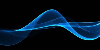 Güzel renk açık mavi dalga tasarımı