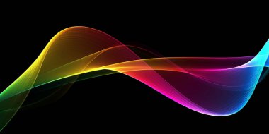 Güzel dalga soyut resimleri, renk tasarımı soyut renk dalgası