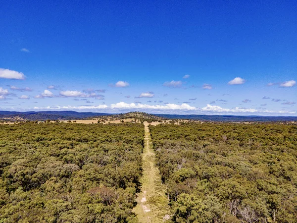 Letecký Pohled Bushland Přehrady Krajinu Emmaville Nový Jižní Wales 2371 — Stock fotografie